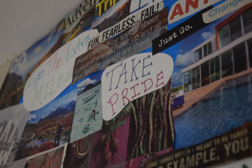 Lifestyle vision board