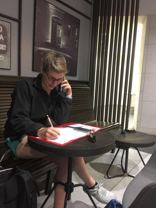 Calling customer service to resolve airline fiasco