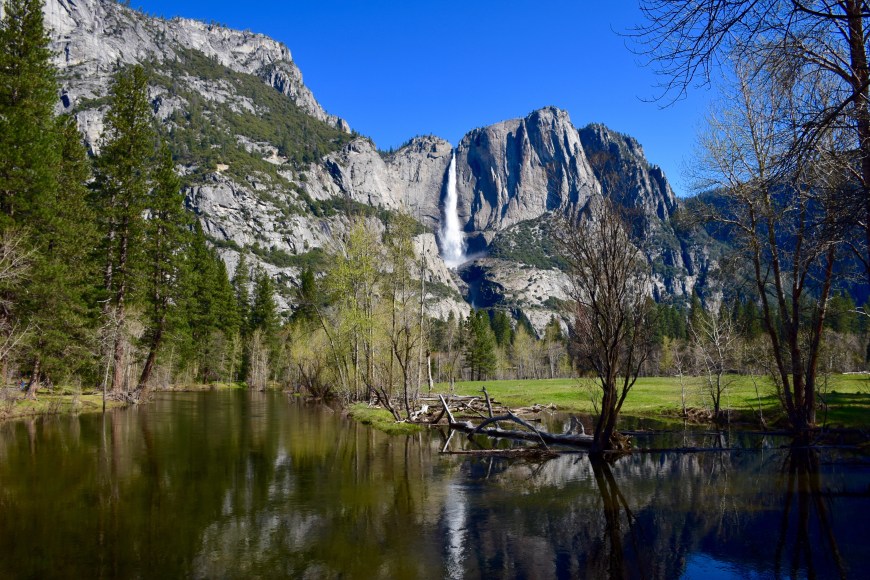 Visiting Yosemite National Park Waterfall Before We Left The States
