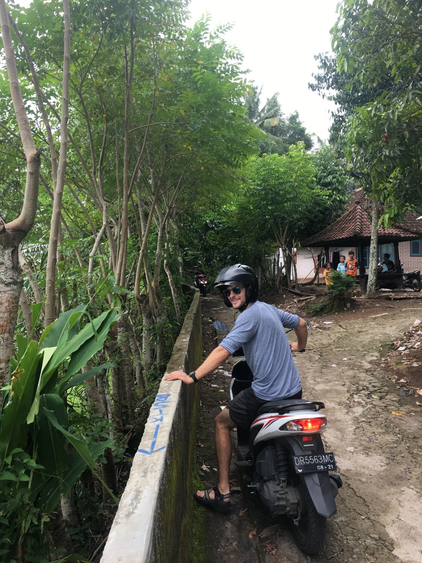 Stopping to take in the view as we climbed the mountain on our bikes and passed family homes and smiling kids