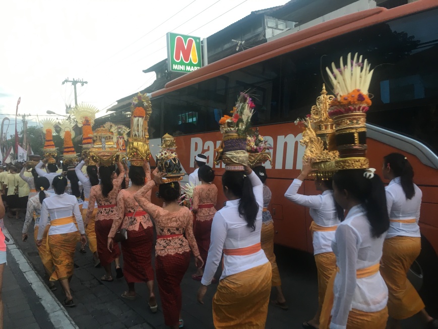 Royal Procession on the streets of Ubud