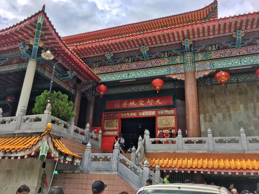 Kek Lok Si Temple, the largest buddhist temple in Malaysia, above the hills in Penang