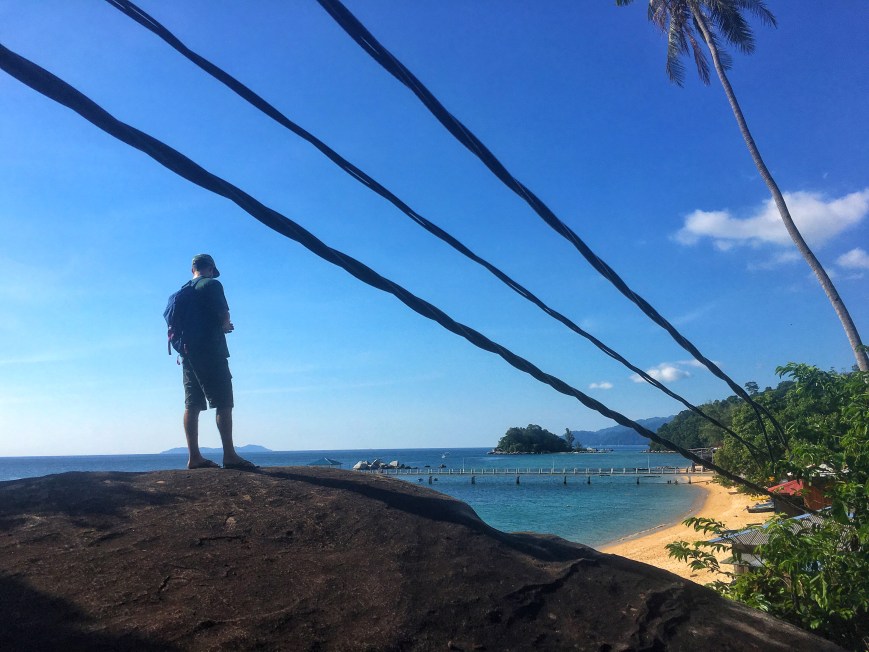 We saw the power lines in action on our hike to one of the villages on the island - you can certainly follow them home
