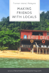 Making Friends With Locals At Bayu Dive