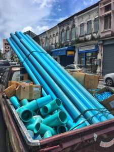 Color mapping our way though Phuket and finding trucks full of blue pipes