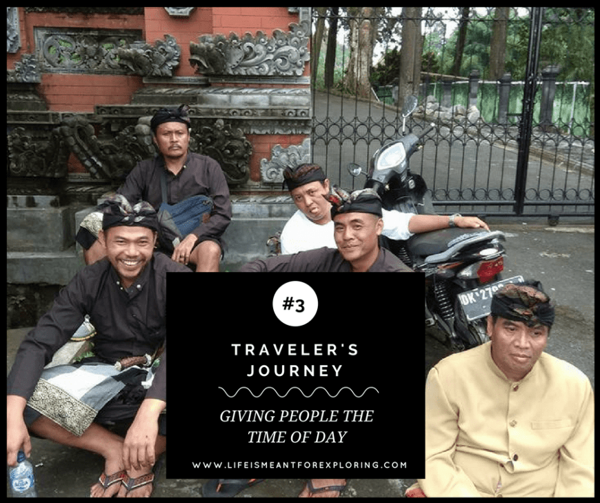 Title Image: giving people the time of day