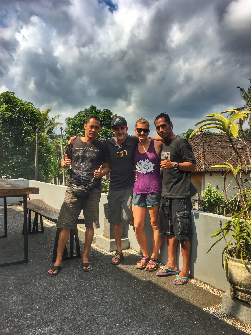 Saying Goodbye To Our New Balinese Friends Before Leaving Bali