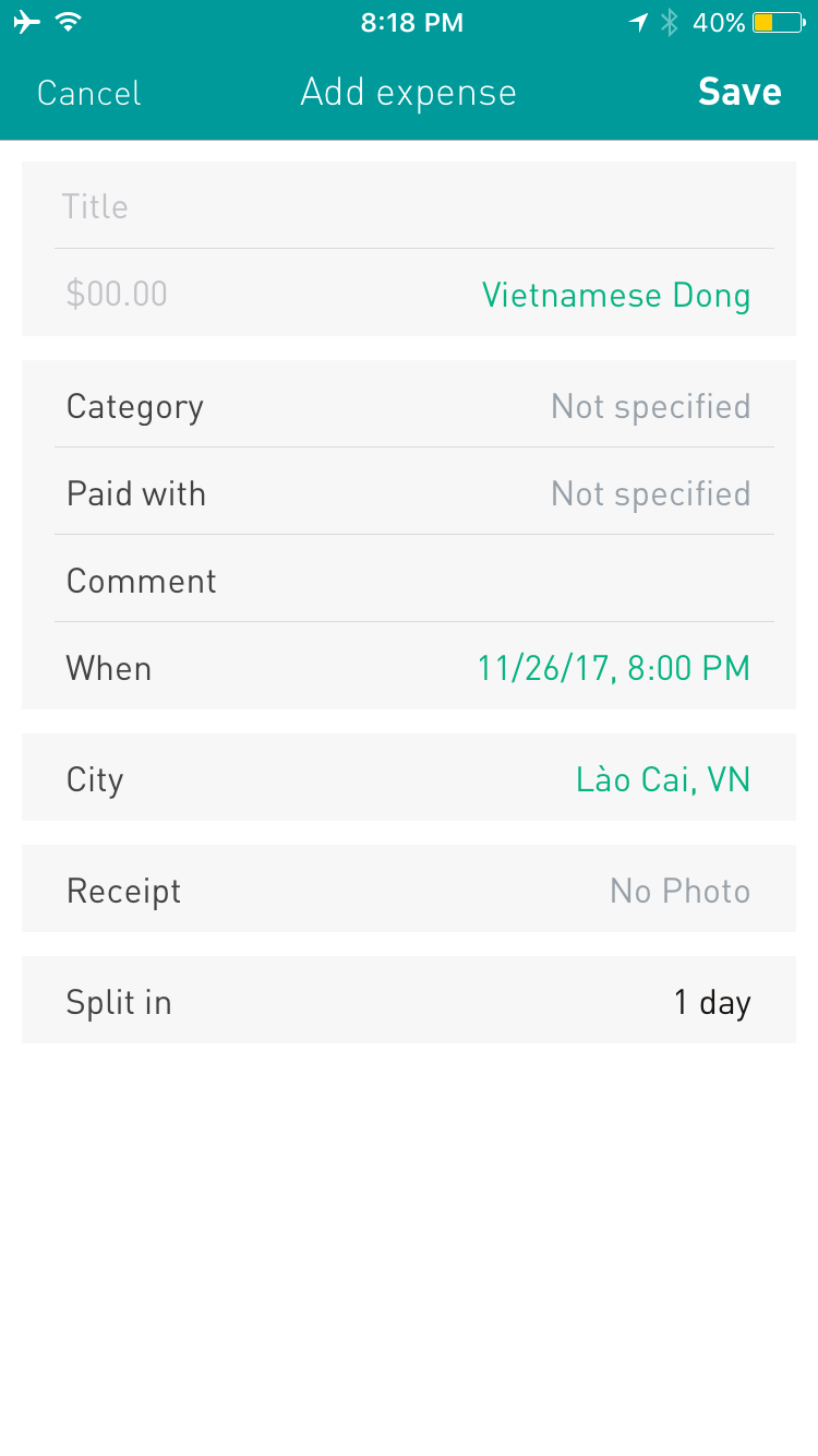 Tracking Travel expenses is each with TripCoin