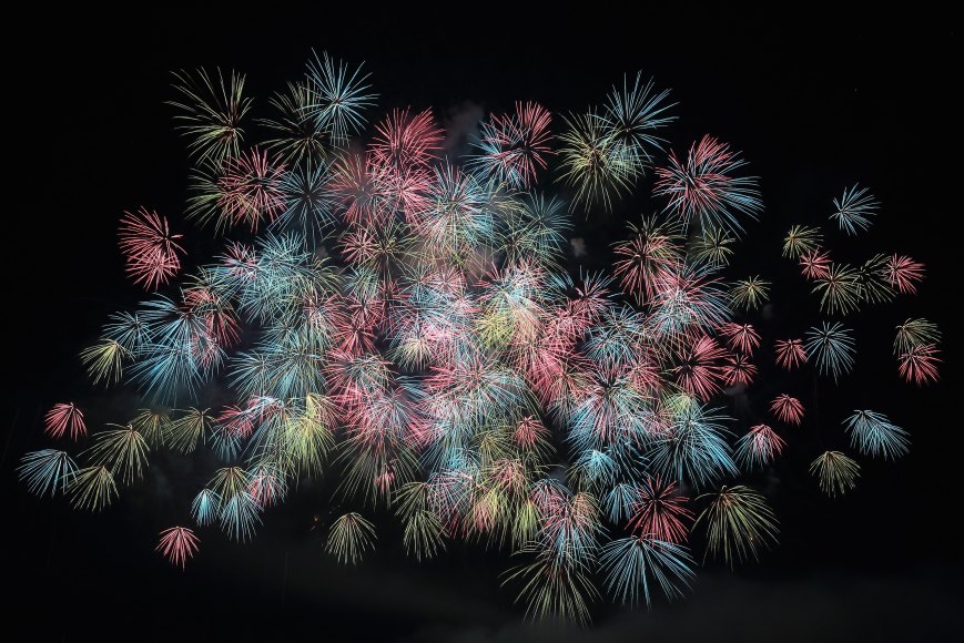 A photo of fireworks