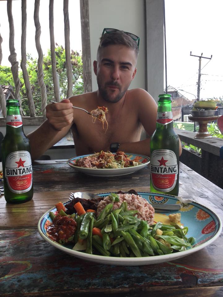 Enjoying some of our favorite Balinese foods